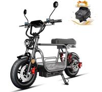 iScooter DX5 / DX5Pro Electric Scooter with Seat & Large Basket - Moped Style