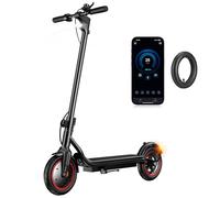 iScooter Electric Scooter,34KM Range Powerful Motor Adult &Teen Electric Scooter with 8.5" Pneumatic Tires,42V 7.8Ah Battery,25KM/H Speed,Rear Disc + Electronic Brakes,120KG Load, APP Control