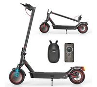 iScooter Electric Scooter, i9MAX Electric Scooters Adult with Bag, 10” Honeycomb Solid Tire E Scooter, 30-40km Range, 3 Speed Mode, Foldable Fast Scooter with APP, Dual Shock Absorption