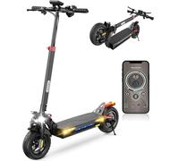 iScooter Electric Scooters Adult, iX3/iX4/iX7Pro Single/Dual Powerful Motor, 40-80km Range Fast Electric Scooter 10" Off-road Tires with 4 Shock Absorbers Foldable E Scooter,Dual Braking System