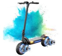 iScooter Electric Scooters Adult, iX3/iX4/iX7Pro Single/Dual Powerful Motor, 40-80km Range Fast Electric Scooter 10" Off-road Tires with 4 Shock Absorbers Foldable E Scooter,Dual Braking System