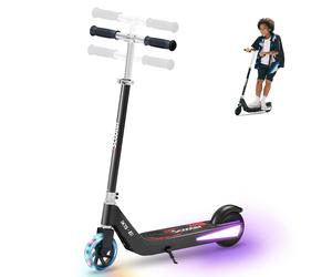 iScooter iK1S Kids Electric Scooter with Colorful Flashing Wheels blackblack