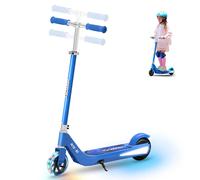 iScooter iK1S Kids Electric Scooter with Colorful Flashing Wheels blue