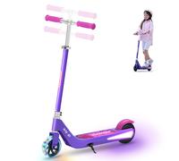 iScooter iK1S Kids Electric Scooter with Colorful Flashing Wheels purple