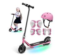 iScooter iK3 Kids Electric Scooter, 6 Inch Electric Scooter for Kids 6-12, 16KM/H Max Speed & 9KM Max Range, 3 Speed Levels, 2-3H Charging Time, Dual Braking Modes, 70KG Max Load, Gifts for Boys Girls