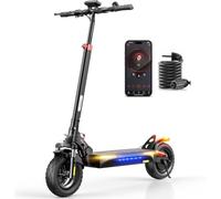 iScooter iX3 Electric Scooter for Adults,10" Off-road Tire,500W Powerful Motor, 40km Range, 48V 10Ah Battery, Front & Rear Suspension, Dual Disc Brakes, Foldable E Scooter with APP Lock Turn Signals