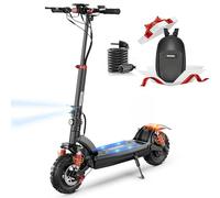 iScooter iX6 Electric Scooters for Adults, 11" Off Road Tires Electric Scooter, 60KM Range, 48V 15Ah Battery Fast Foldable E Scooter,4 Shock Suspension,Adjustable Height,NFC Card Switch