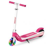 iScooter Kids Electric Scooter with LED Front Wheels, iK1S Electric Scooters for Kids Ages 6-12, 7KM Range,15KM/H,Colorful LED Lights,3.5H Quick Charge,Height Adjustable,Lightweight E-Scooter