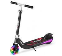 iScooter Kids Electric Scooter with LED Front Wheels, iK1S Electric Scooters for Kids Ages 6-12, 7KM Range,15KM/H,Colorful LED Lights,3.5H Quick Charge,Height Adjustable,Lightweight E-Scooter