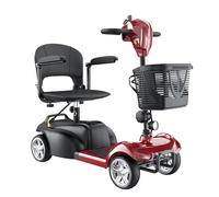 iScooter Mobility Scooters,X-02 Mobility Scooter for Adults,20KM Range 4 Wheel Electric Wheelchair Device with LED Headlight,Basket,Cup Holder and Control Panel,Lightweight Portable,for All Terrain