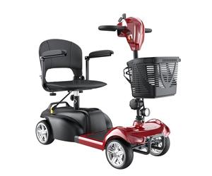 iScooter Mobility Scooters,X-02 Mobility Scooter for Adults,20KM Range 4 Wheel Electric Wheelchair Device with LED Headlight,Basket,Cup Holder and Control Panel,Lightweight Portable,for All Terrain