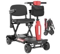 iScooter X11 Folding Mobility Scooter,30KM Range,0-7KM/H Speed Modes Mobility Scooters,24V 15.6Ah Removable Battery, 250W Motor, Removable Canvas Bag, Lightweight Compact Travel Scooter for Senior