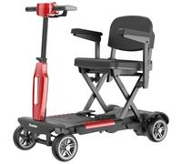 iScooter X11 Folding Mobility Scooter,30KM Range,0-7KM/H Speed Modes Mobility Scooters,24V 15.6Ah Removable Battery, 250W Motor, Removable Canvas Bag, Lightweight Compact Travel Scooter for Senior