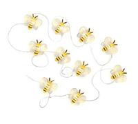iscream 10 Light Bumble Bees 51" Long Battery Operated Light String
