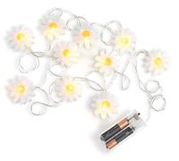 iscream 10 Light Pretty Daisy 66" Long Battery Operated Light String