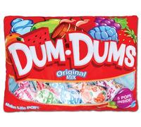 iscream Dum Dums Pops Package 17.5" x 13.75" Pillow Set with Mini Lollipop Candy Pillows
