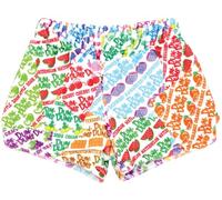iscream Dum Dums Print Big Girls Silky Soft Plush Fleece Shorts Collection, Wrappers, 6-8