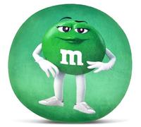 iscream M&M's 10.75" Mini Round Plush Fleece Double Sided Pillow, Green