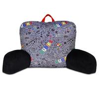 iscream Rubik's Cube Print Fleece 19" x 15.5" Lounge and Reading Bed Support Pillow - S.T.E.M. Cubed