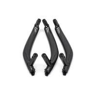 Isctxh Car Interior Door Handle 3Piece for BMW X5 X6 F15 F16 2014-2018 LHD RHD Car Interior Left Right Passenger Door Pull Handle Cover Panel Trim(LHD 3PCS Carbon)