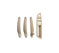 Isctxh Car Interior Door Handle 4Piece for BMW E70 E71 E72 X5 X6 Series 2007-2013 Car Interior Door Handle Inner Panel Pull Trim Cover Set Armrest LHD RHD(Model A RHD Beige)