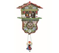 ISDD Kuckulino Black Forest TU 2026 PQ Quartz Clock with Cockerel Call Multi-Coloured