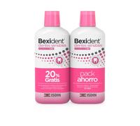 ISDIN Bexident Pack of 20% Free Dental Care Sensitive Teeth 500 + 500ml CPC + Cymenol Fights Hypersensitivity of Teeth