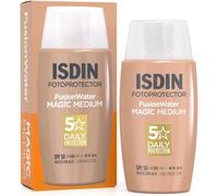 ISDIN Fusion Water MAGIC Color Medium SPF 50 Tinted Facial Sunscreen 50ml New