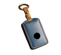 ISDORE Premium Leather Key Fob Case - Compatible with Volvo XC40 XC60 XC90 S40 S60 S90 - Lightweight, Unbreakable Key Fob Holder (Blue)