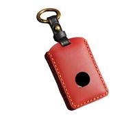 ISDORE Premium Leather Key Fob Case Compatible with XC40 XC60 XC90 S40 S60 S90- Key Fob Cover to Protect Key Buttons - Lightweight, Unbreakable Key Fob Holder (Red)
