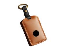 ISDORE Premium Leather Key Fob Case Compatible with XC40 XC60 XC90 S40 S60 S90- Key Fob Cover to Protect Key Buttons - Lightweight, Unbreakable Key Fob Holder (Brown)