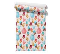Isdreem Self Adhesive Vinyl Geometric Cartoon Textured Kitchen Natural