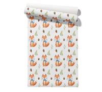 Isdreem Self Adhesive Wallpaper 3D Fox Cabinet 45x200cm