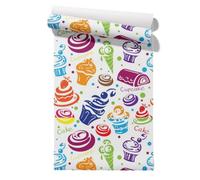 Isdreem Self Adhesive Wallpaper Waterproof Bathroom Cream 45x500cm | Self adhesive wall film. Ideal for Camper, Feature Wall. Covers old paint & stains. No glue or tools needed.