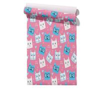 Isdreem Vinyl Wallpaper Cartoon Landscape Washable Bathroom