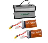 ISDT 22.2 V Smart Lipo Batteries 6S 1300 mAh 80C BattAir RC Car Battery with XT-60 Plug Hobby Batteries with Lipo Bag for RC Aeroplane Helicopter Tarpaulin Boat 1:10, Operated by Mobile Phone (2