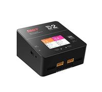 ISDT D2 Mark 2 LiPo Battery Balance Charger, Dual 200W 12A AC Channel Output, Hobby Smart Lipo Charger/Discharger for 1-6S Li-ion, Life, NiCd, NiMH, LiHV, PB Smart Battery