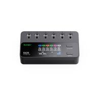 ISDT E625 6 Channels Lipo Battery Charger Discharger DC USB C Smart Charger for RC Batteries Balance Charger for LiPo/LiHV Batteries