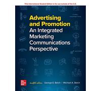 ISE Advertising and Promotion: An Integrated Marketing Communications Perspective