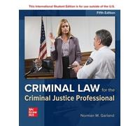 ISE Criminal Law for the Criminal Justice Professional