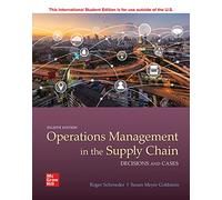 ISE OPERATIONS MANAGEMENT IN THE SUPPLY CHAIN: DECISIONS & CASES