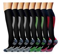 Iseasoo Compression Socks For Men & Women Circulation-Best For Medical Running Hiking Cycling 15-20 mmHg(L/XL)