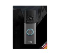 iSecur Faceplate Suitable for Ring Video Doorbell Acrylic Black I Wired Doorbell Pro 3rd Gen (2025) I Bell Sign I 140 x 175 mm I Door Station Plate for Bell I az240