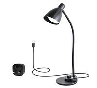 ISeebaibi 10W LED Desk Lamp with 1000LM UK Adapter, Eye-Caring Work Light
