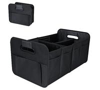 ISeebaibi Storage Organizer, Collapsible Multi-Compartment Boot Storage, SUV Trunk Organizer, Anti-Slip Bottom, Foldable and Waterproof