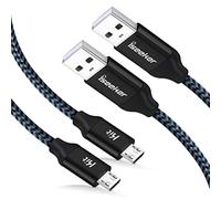 iSeekerKit PS4 Controller Wire, 2-Pack 15Ft PS4 Micro USB Cable Xbox Controller Charging Cable for PlayStation 4 Dualshock 4 PS4 Slim/Pro, Xbox One S/X, Android, Samsung