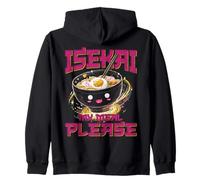 Isekai My Meal Please Ramen Anime Meme Zip Hoodie
