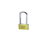 Iseo 8020614636183 City Basic Aditus Padlock Long Arch, Brass Body Supplied with 2 Keys