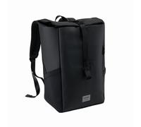 Cabin Max ISEO Rolltop Backpack Carry On Suitable for Ryanair Underseat Cabin Bags (Recycled RPET) (Black New)