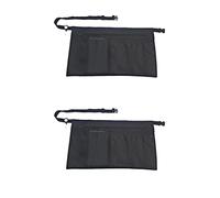 iServ Clip-on Black Half Apron with Zipper Pocket (22x13 inches) Waist Apron. Home| Kitchen| Teacher| Waitress| Server Apron, Black